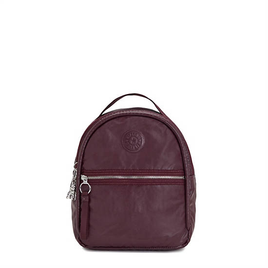 Kipling Kae Classic Metallic Hátizsák Bordó | HU 1586BE